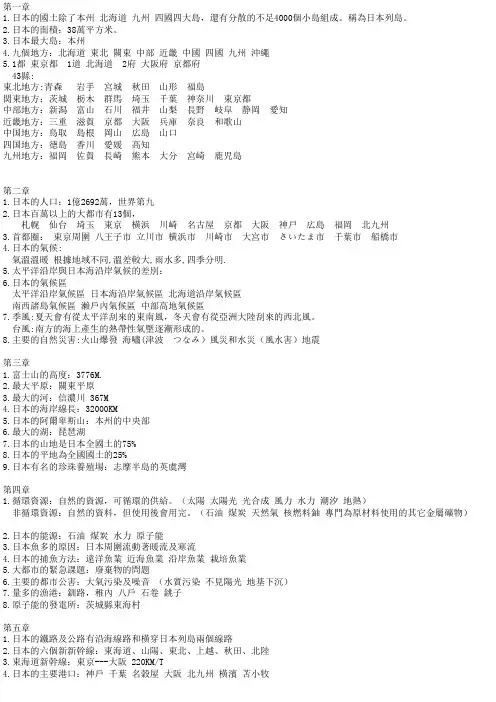 日本国家概况