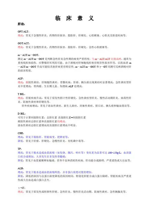 临床意义