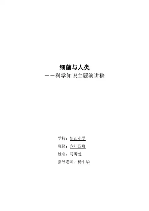 细菌与人类