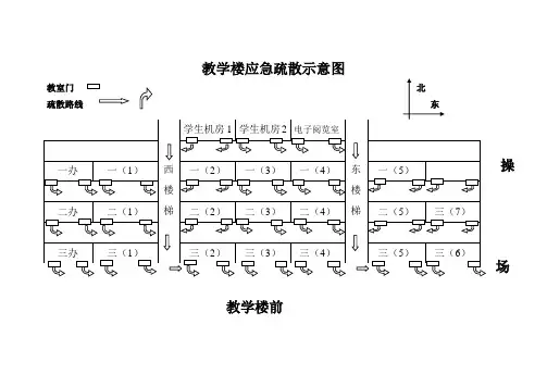 学校应急疏散示意图
