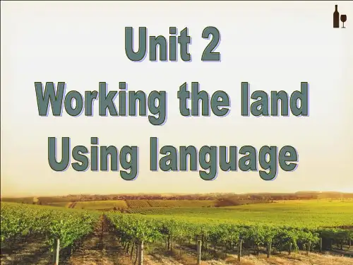 人教版高中英语必修四unit2-Using-language-优质课课件