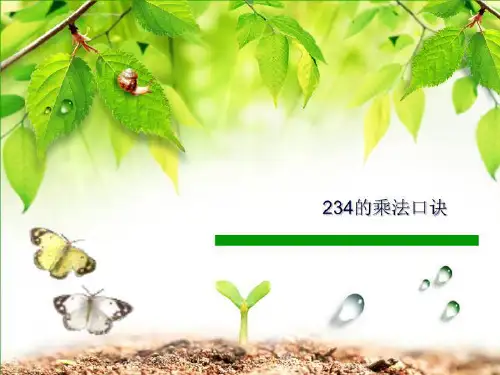 234的乘法口诀