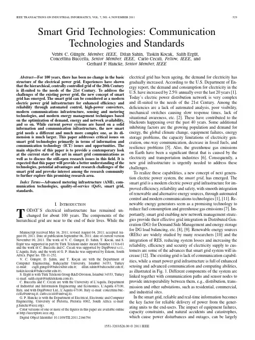 Smart Grid Technologies Communication