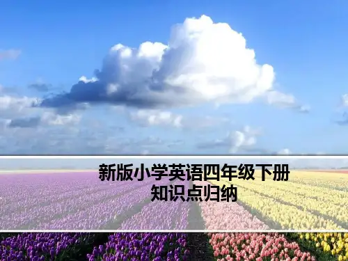 新版PEP小学英语四年级下册知识点