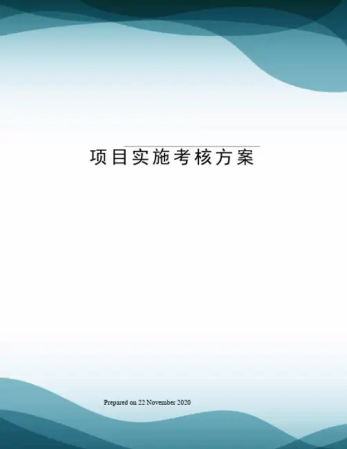 项目实施考核方案