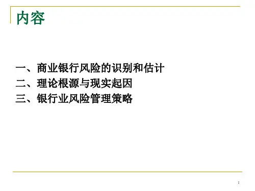 金融机构风险管理概述PPT课件