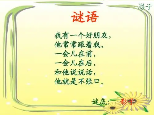 《影子》ppt课件3