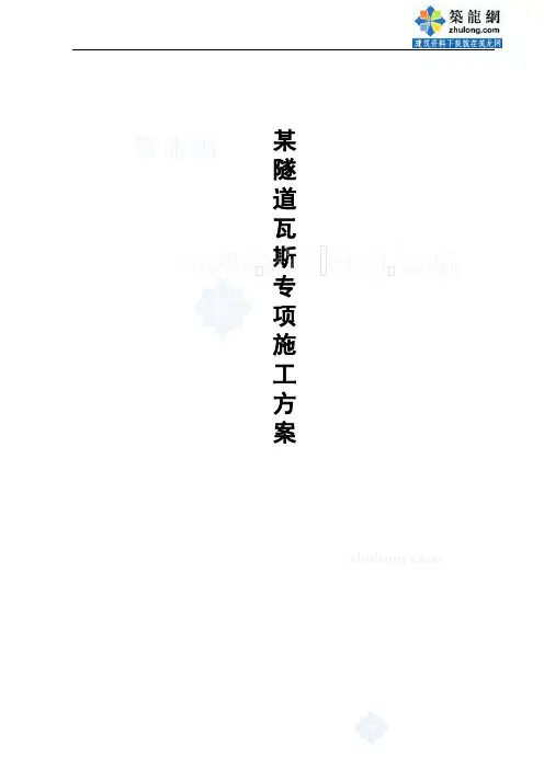 某隧道瓦斯专项施工方案_secret
