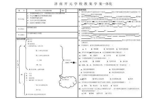 初中化学酸碱盐复习学案