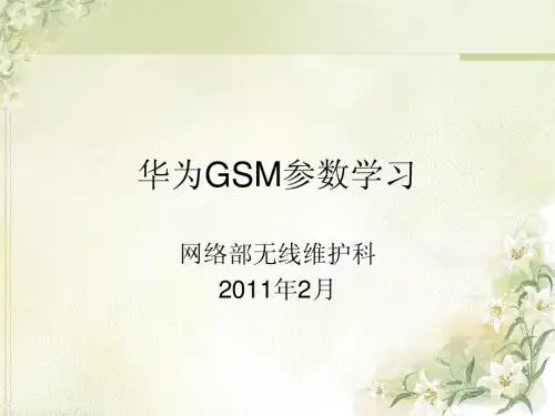 华为参数培训