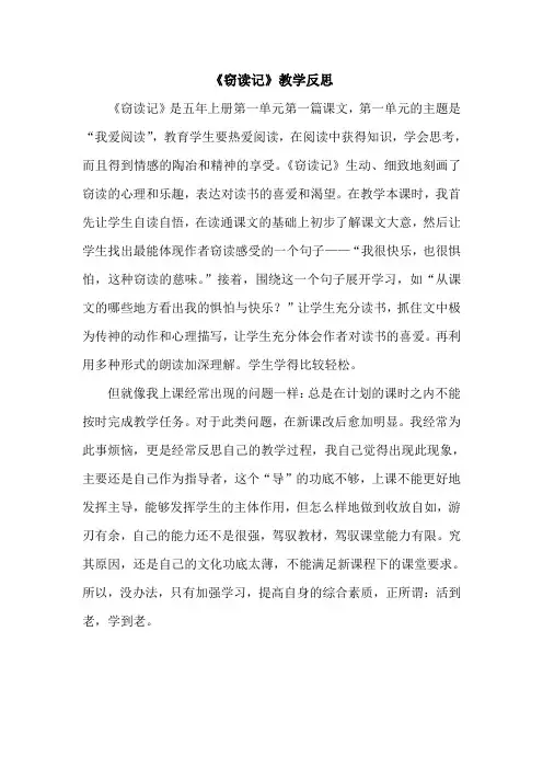 教学反思 (1)
