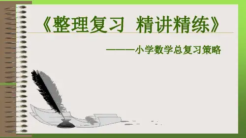 小学六年级数学总复习讲座