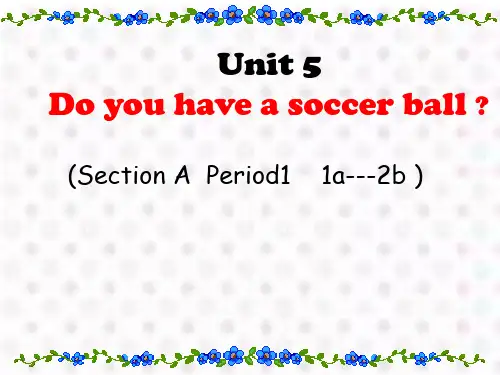 人教新目标七年级英语上Unit5 (Section A Period1 1a-2b )课件(共48