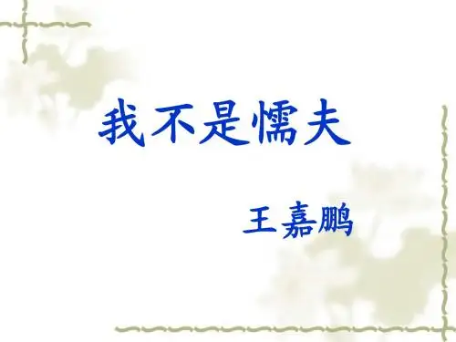 我不是懦夫完成篇