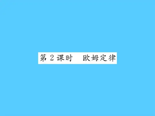 第5章第1节第2课时 欧姆定律—2020秋九年级物理上册教科版课堂复习课件