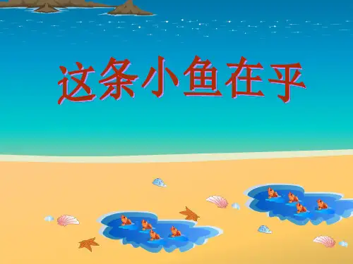 《这条小鱼在乎》教学课件1 省优获奖课件