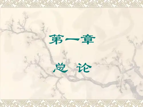 第一章 总论