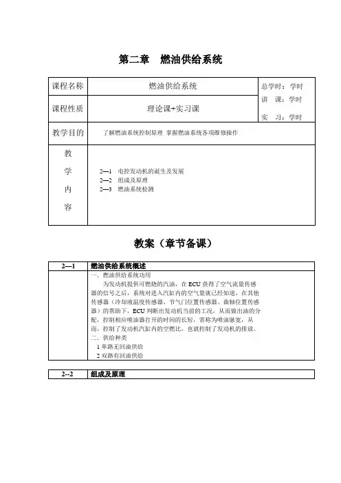 第二章燃油供给系统