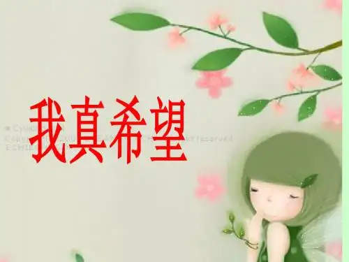 17《我真希望》