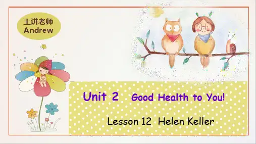 六年级【下】册英语-Unit2Lesson12HelenKeller冀教版(30张ppt)公开课课件