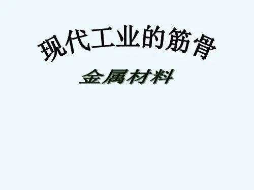 中考化学复习金属材料专题 PPT
