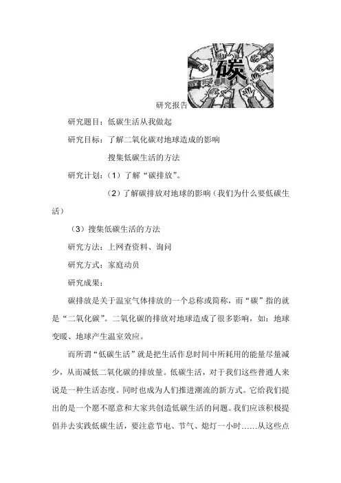 碳排放研究报告