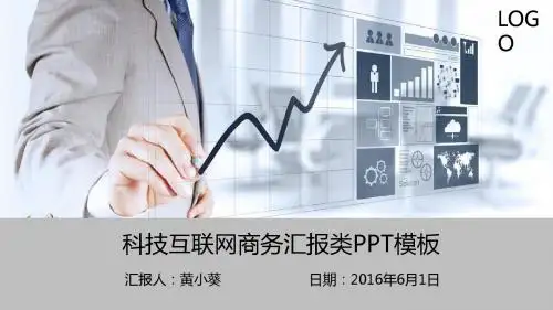 科技互联网商务汇报类PPT模板