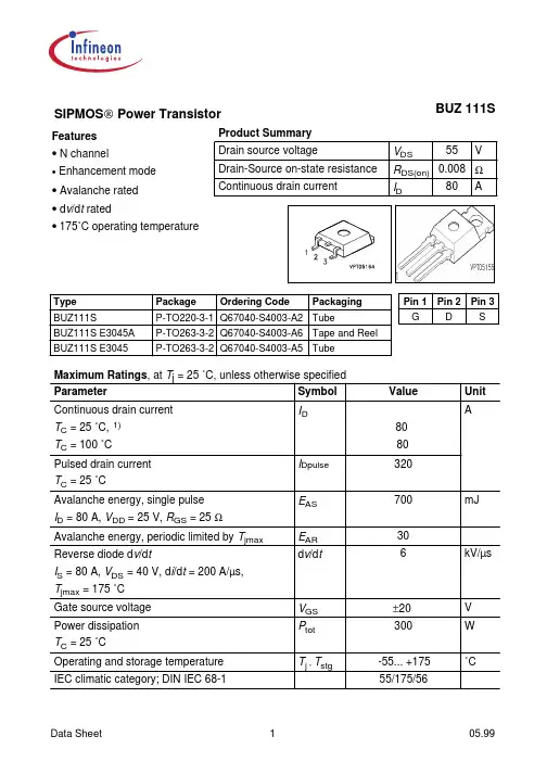 BUZ111S资料(英文)