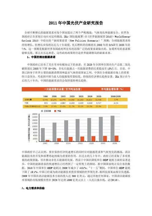 中国光伏产业研究报告.doc
