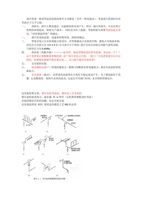 蒸汽管道总结