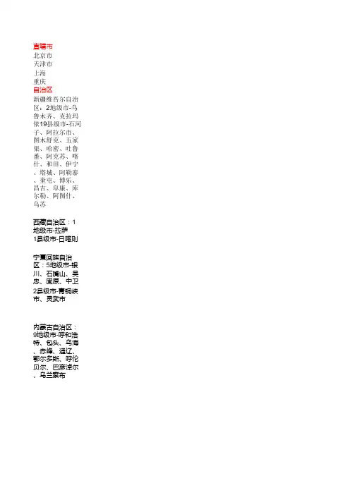 中国城市