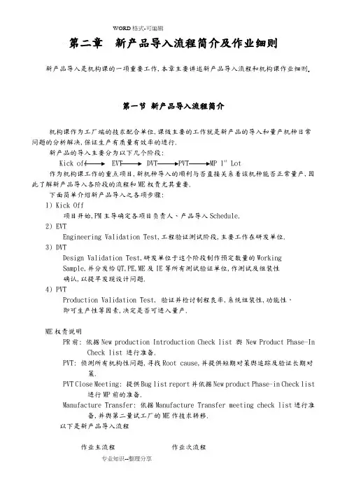 新产品导入流程简介