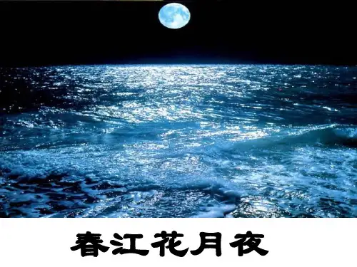 春江花月夜(唯美公开课)