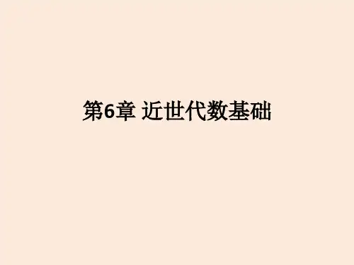 信息安全数学基础第6章  近世代数基础-PPT文档资料