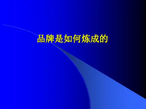 如何打造品牌PPT资料30页