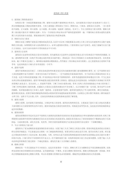 建筑施工图八要素