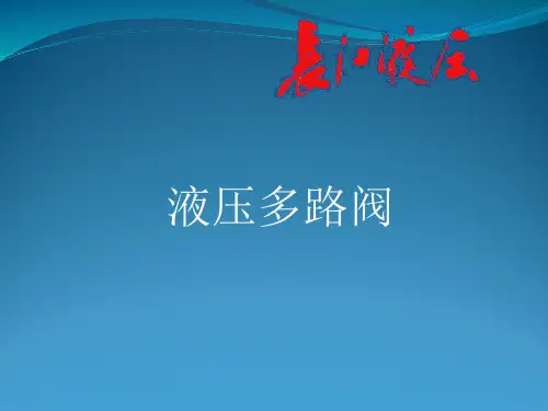 多路阀 结构讲义