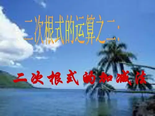 1.3二次根式的运算(2)