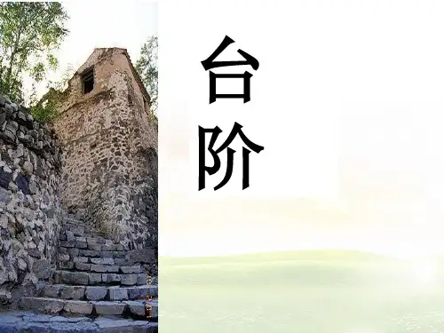 七年级下册语文人教版课件：11台阶 (共22张PPT)