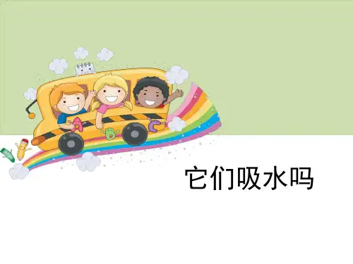 《它们吸水吗》我们周围的材料-教科版三年级科学上册PPT课件