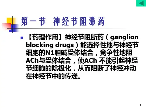 2018年胆碱受体阻断药N胆碱受体阻断药神经节阻滞药骨骼肌松弛药-最新医学文档
