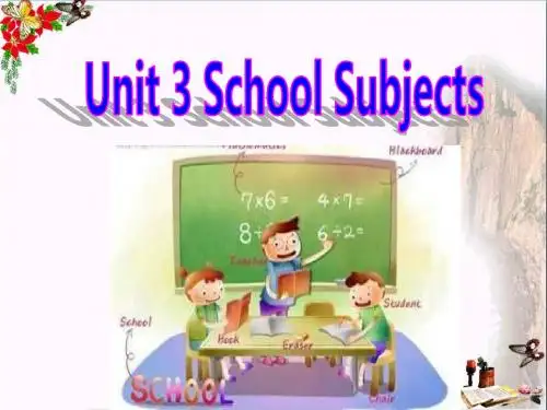 四年级英语下册Unit3《SchoolSubjects》(PartA) 精品优选PPY课件2(新版)闽教版