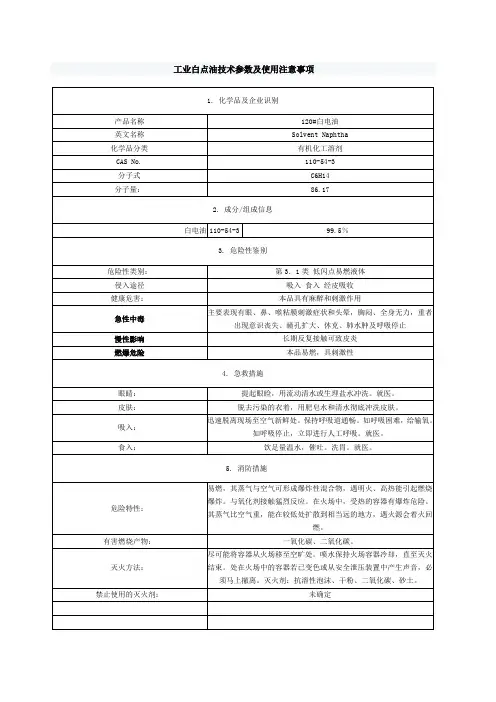 白电油 2