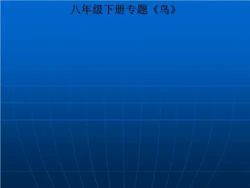 八年级下册专题《鸟》