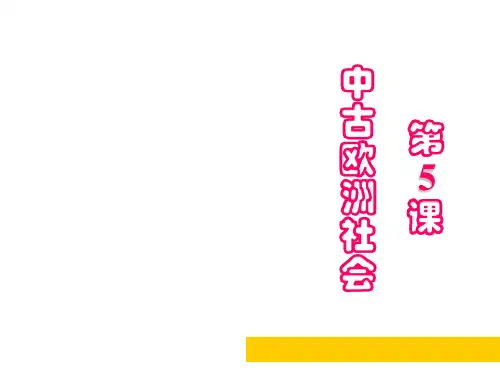 九年级历史中古欧洲封建社会