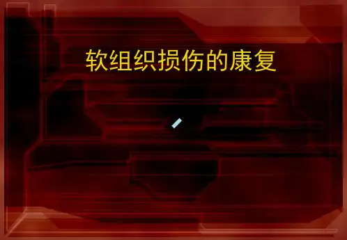 软组织损伤的康复ppt课件