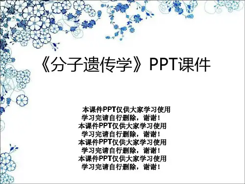 《分子遗传学》PPT课件