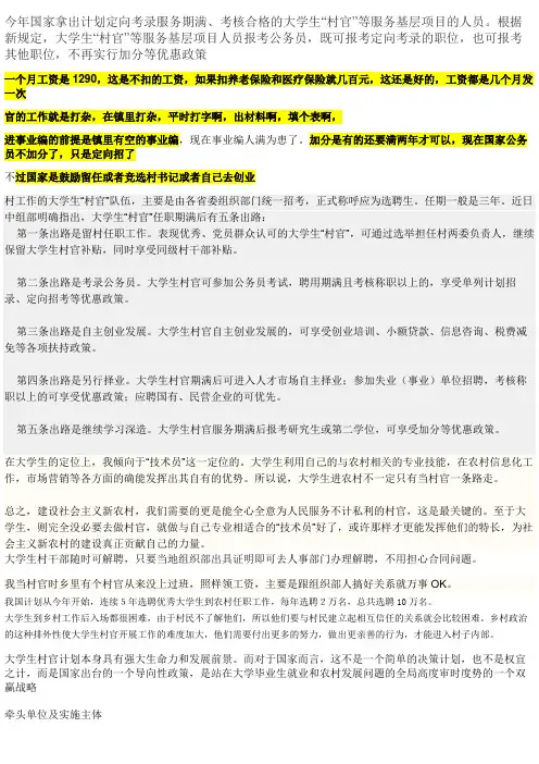 大学生村官