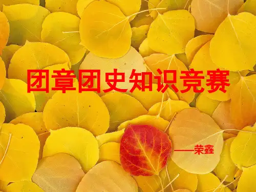 团章团史知识竞赛