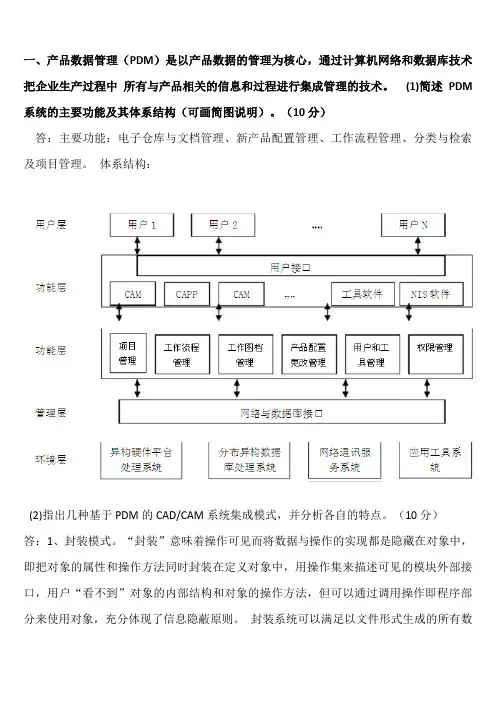 CADCAM应用复习题